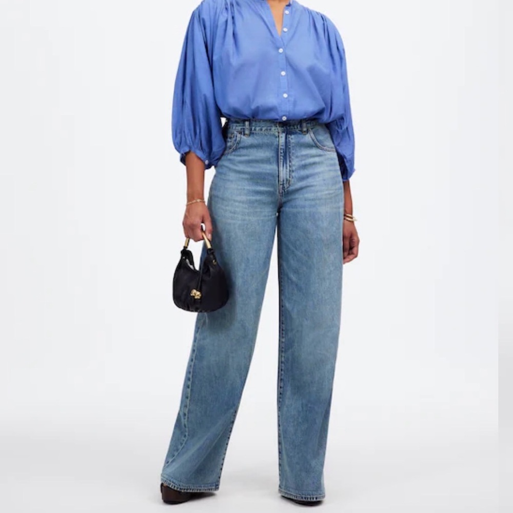 Madewell Blue Flare & Wide Leg Jeans
